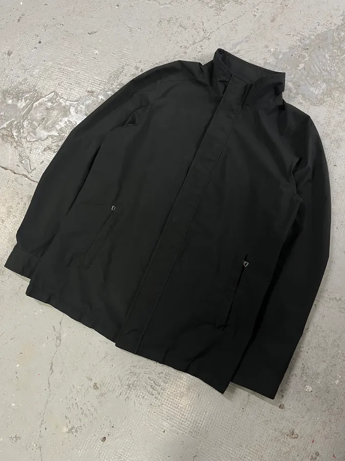2000s Prada Black Linea Rossa Rain Jacket - Image 5