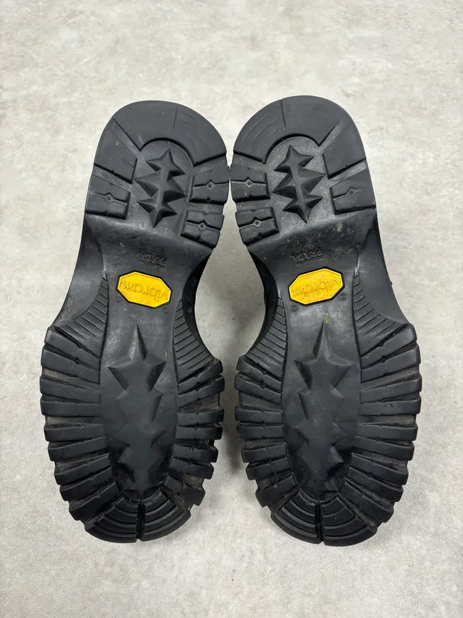 2000s Prada Black Loafer Velcro Leather Boots - Image 9
