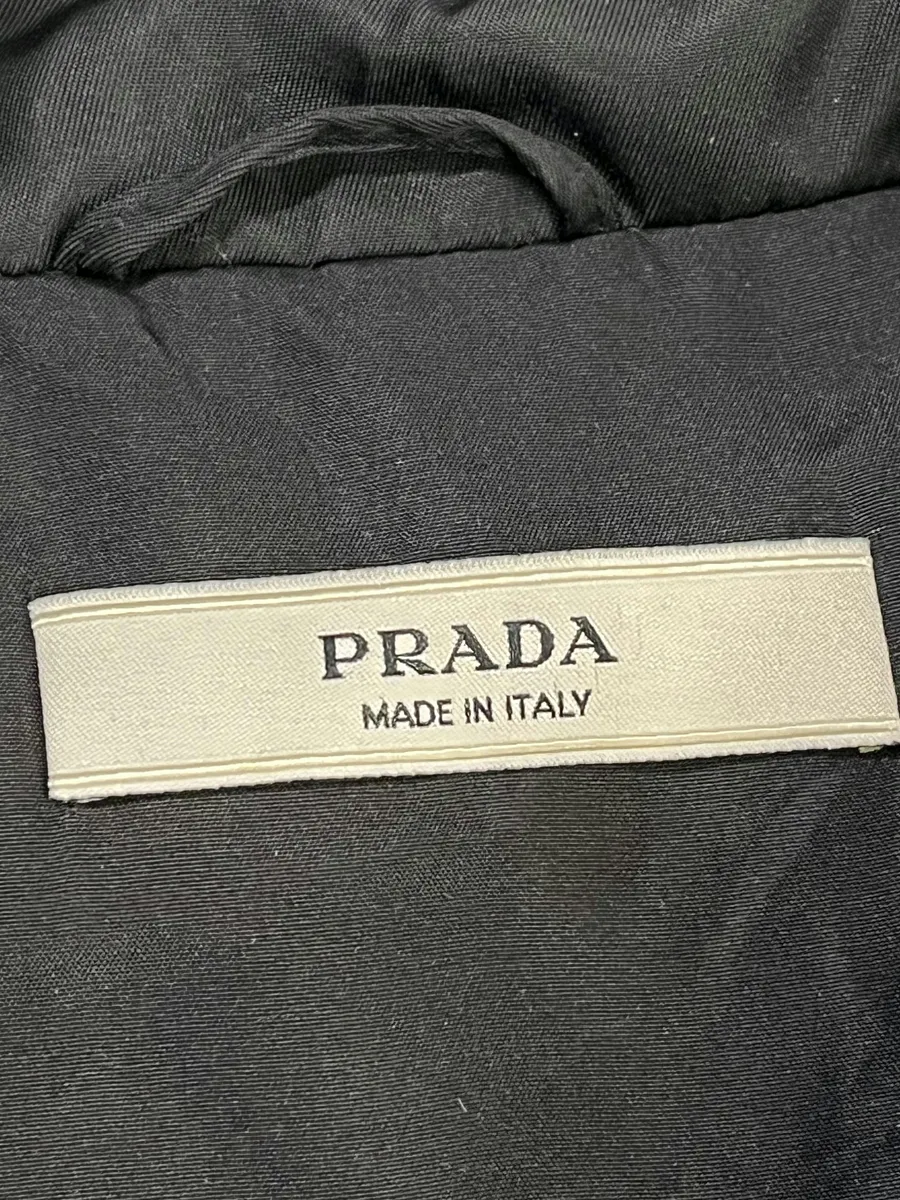 2000s Prada Black Minimalist Biker Nylon Jacket - Image 11