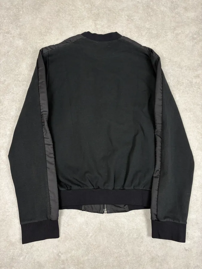 2000s Prada Black Minimalist Hybrid Zip-up Sweater - Image 6