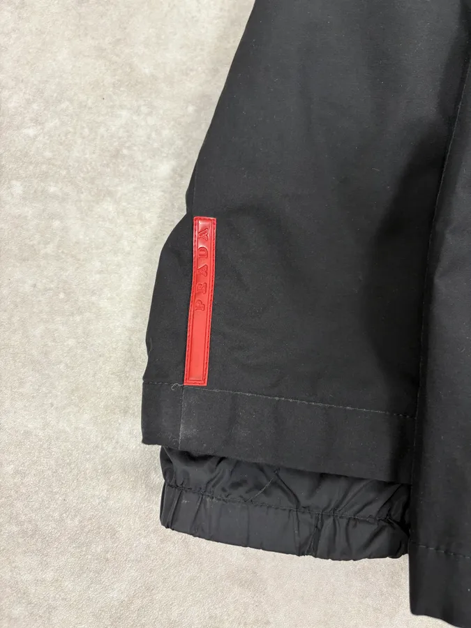 2000s Prada Black Minimalist Jacket - Image 8