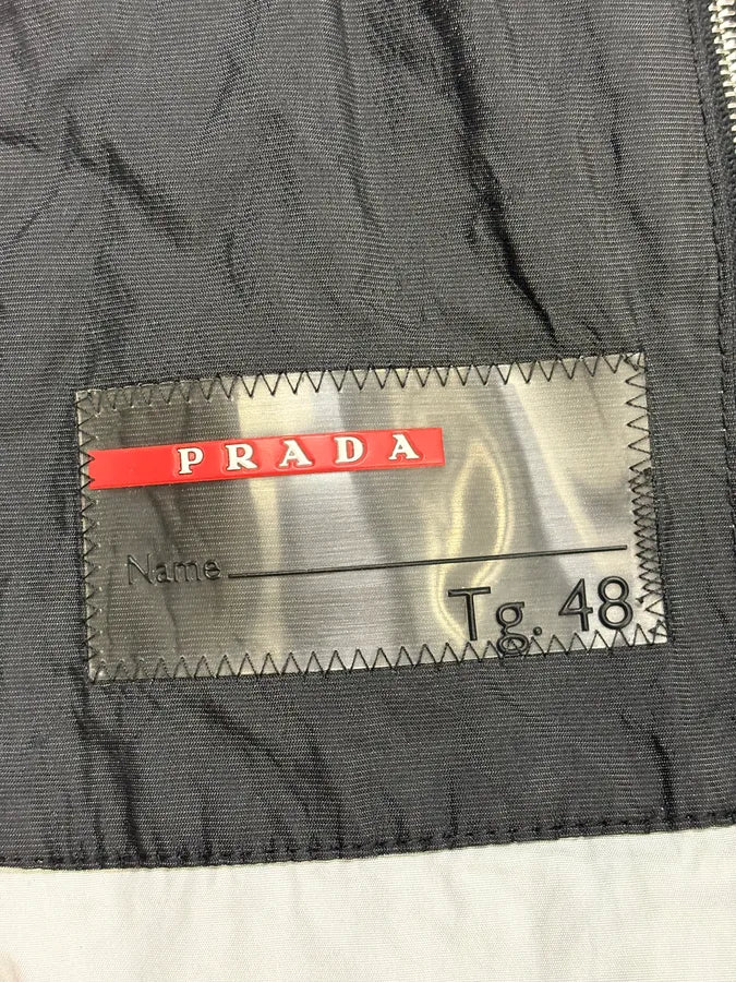 2000s Prada Black Minimalist Jacket - Image 11