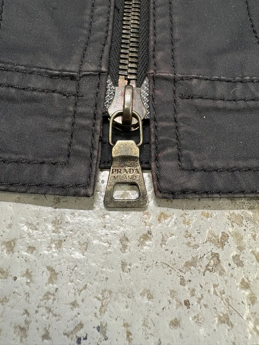 2000s Prada Black Minimalist Jacket - Image 10