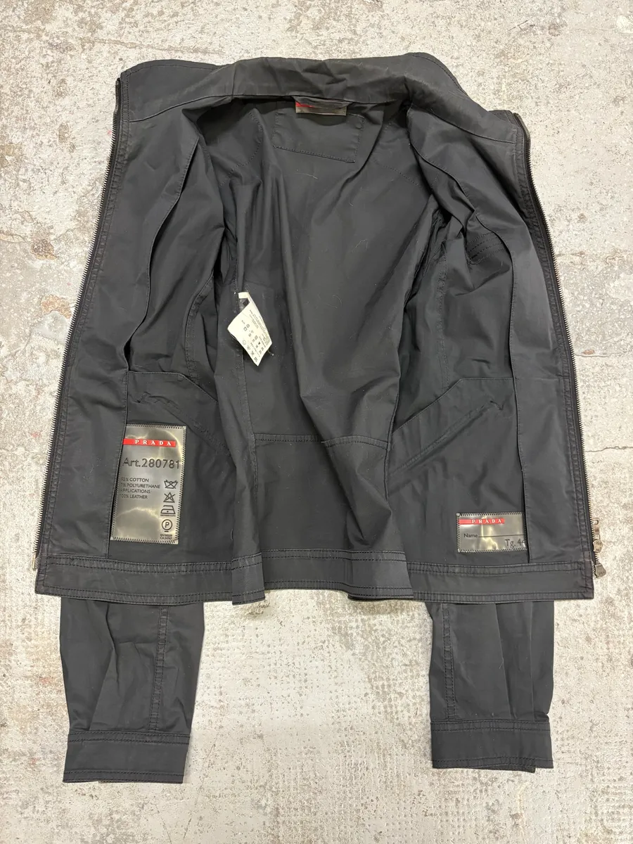 2000s Prada Black Minimalist Jacket - Image 2