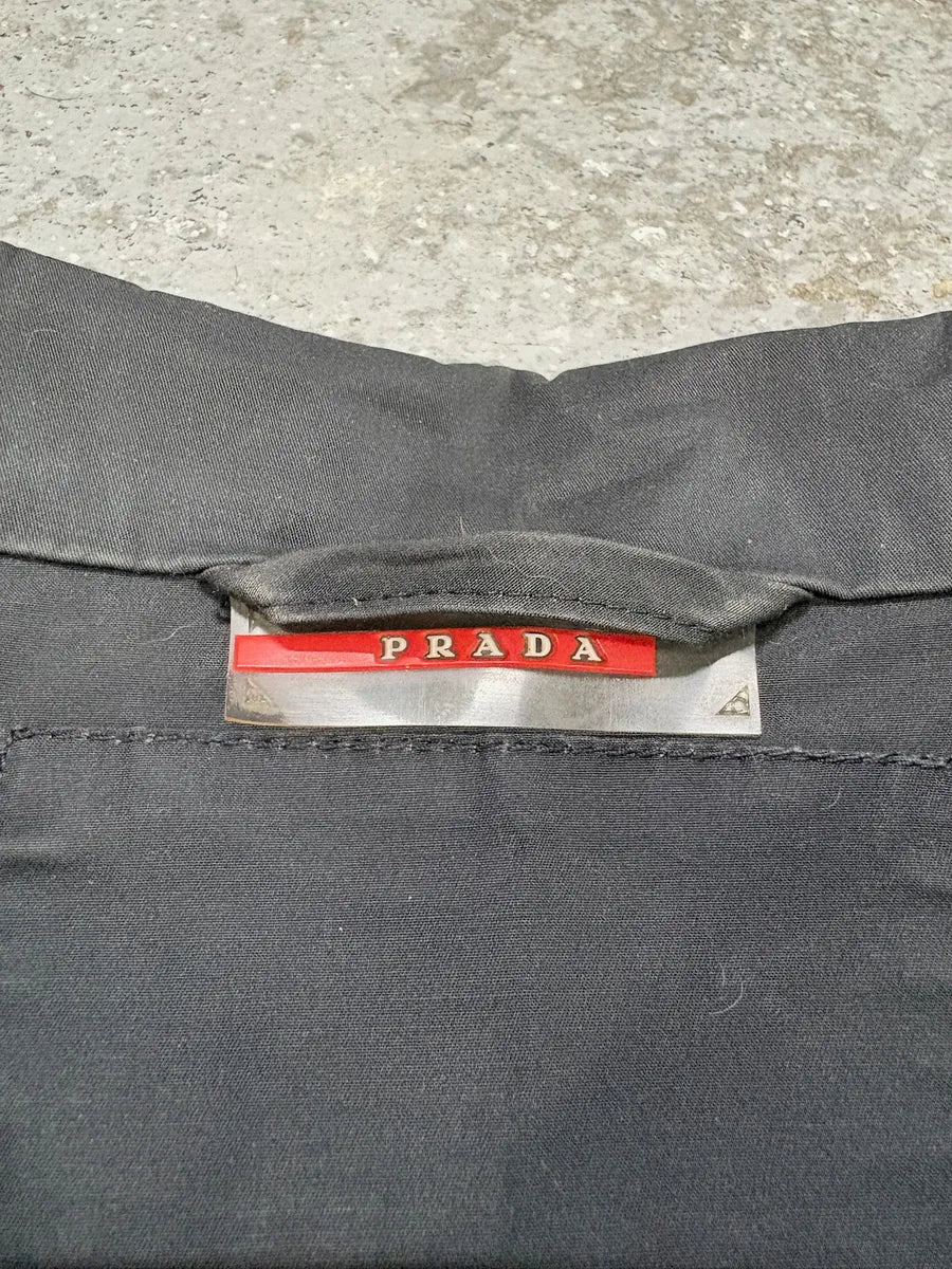 2000s Prada Black Minimalist Jacket - Image 9