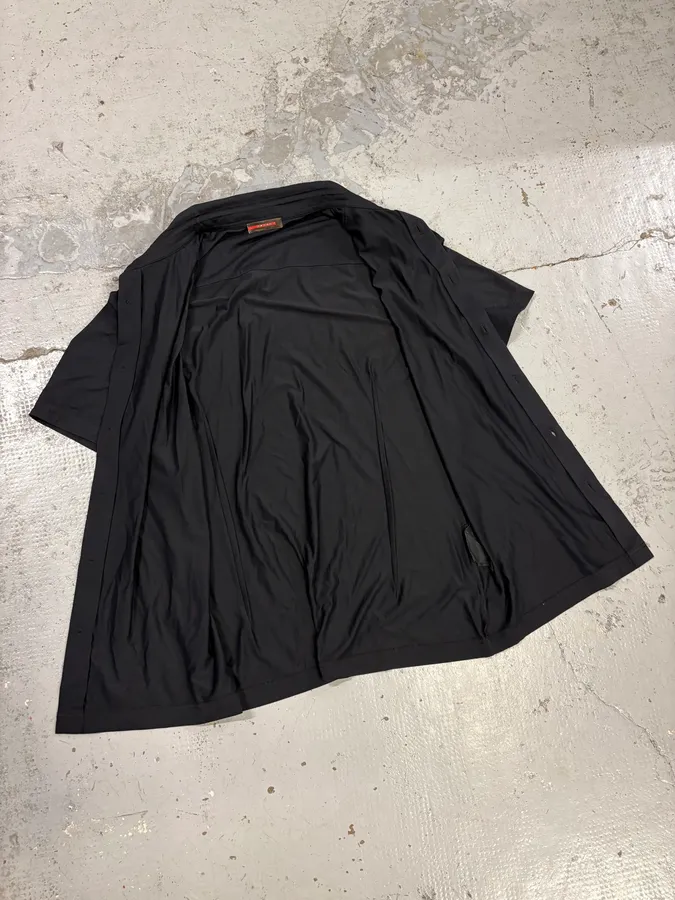 2000s Prada Black Minimalist Shirt - Image 7