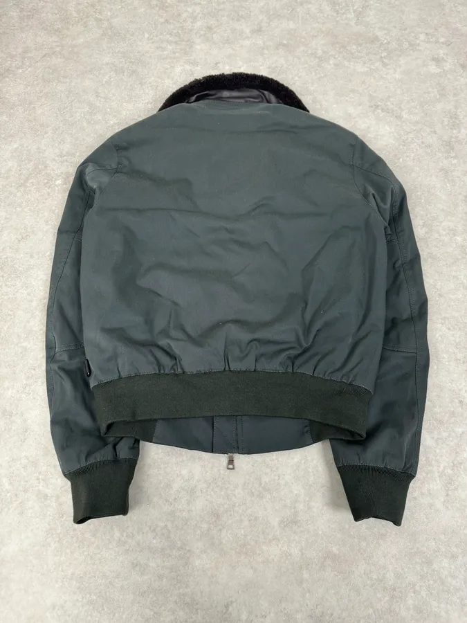 2000s Prada Black Nylon Bomber Jacket - Image 8