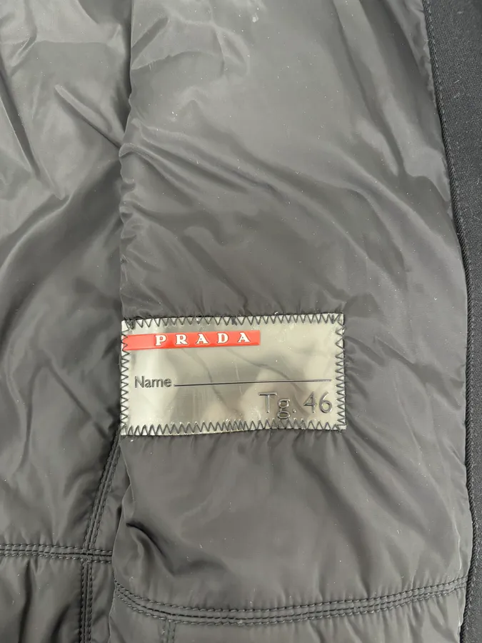 2000s Prada Black Nylon Long Premium Jacket - Image 10