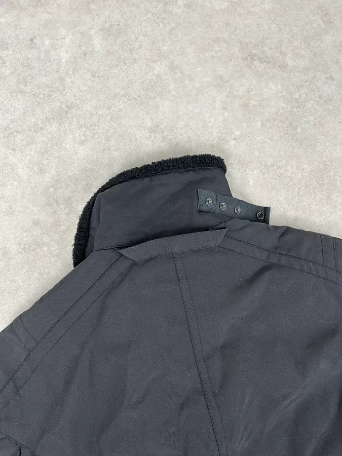 2000s Prada Black Nylon Multi-Zip Long Jacket - Image 6