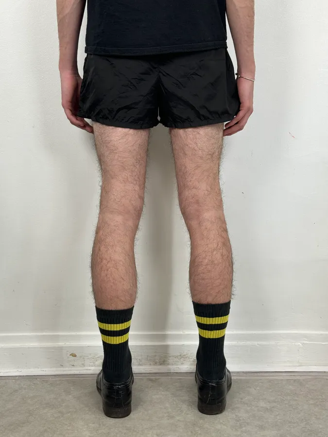 2000s Prada Black Nylon Sport Shorts - Image 5