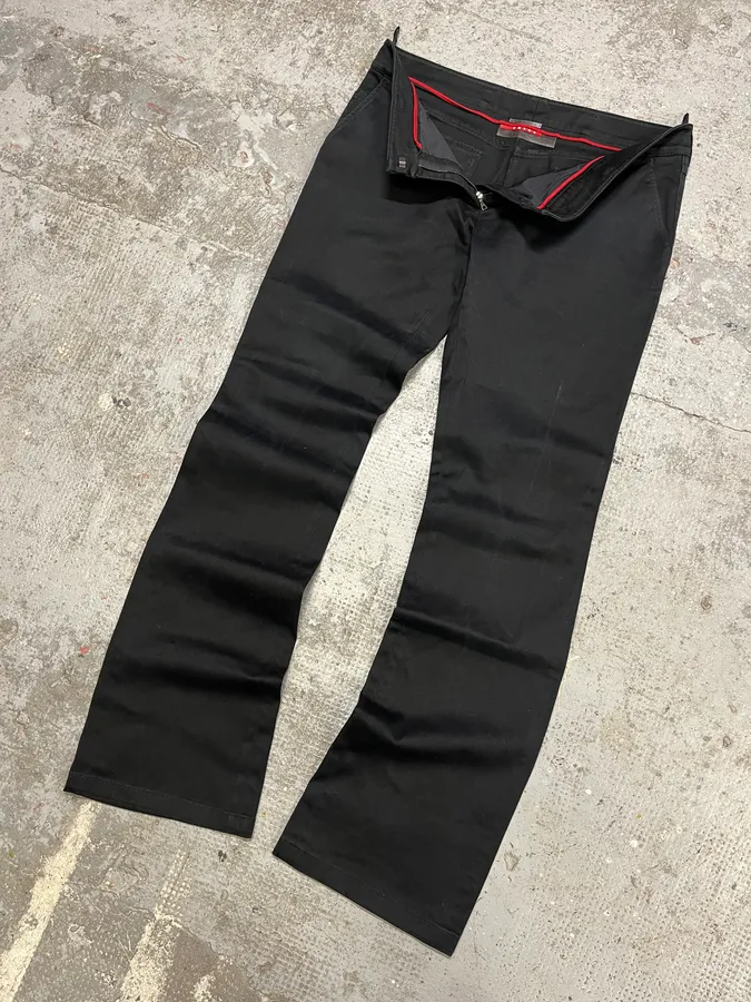 2000s Prada Black Premium Pants - Image 6