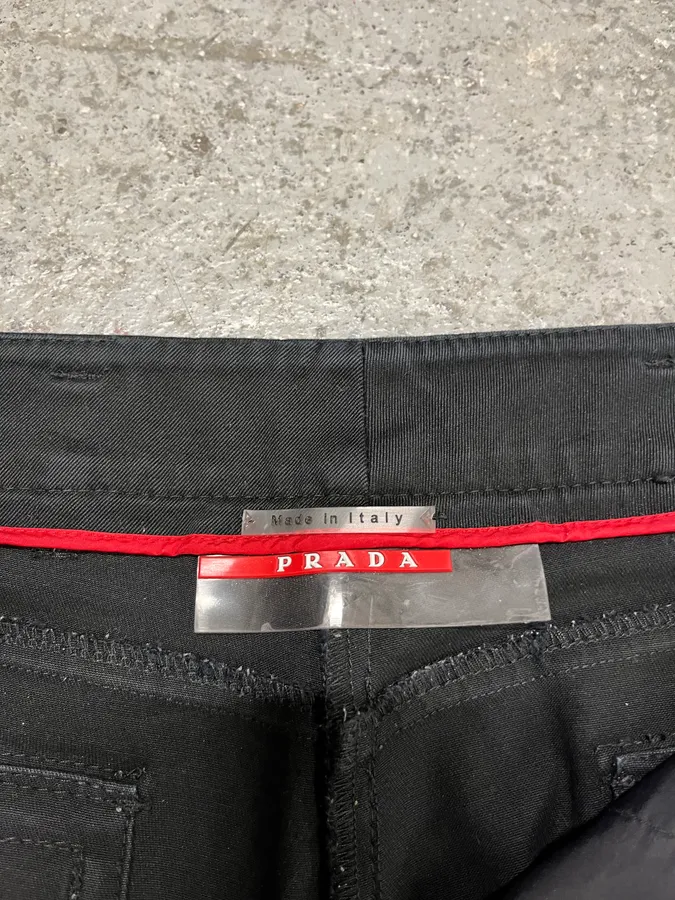 2000s Prada Black Premium Pants - Image 9