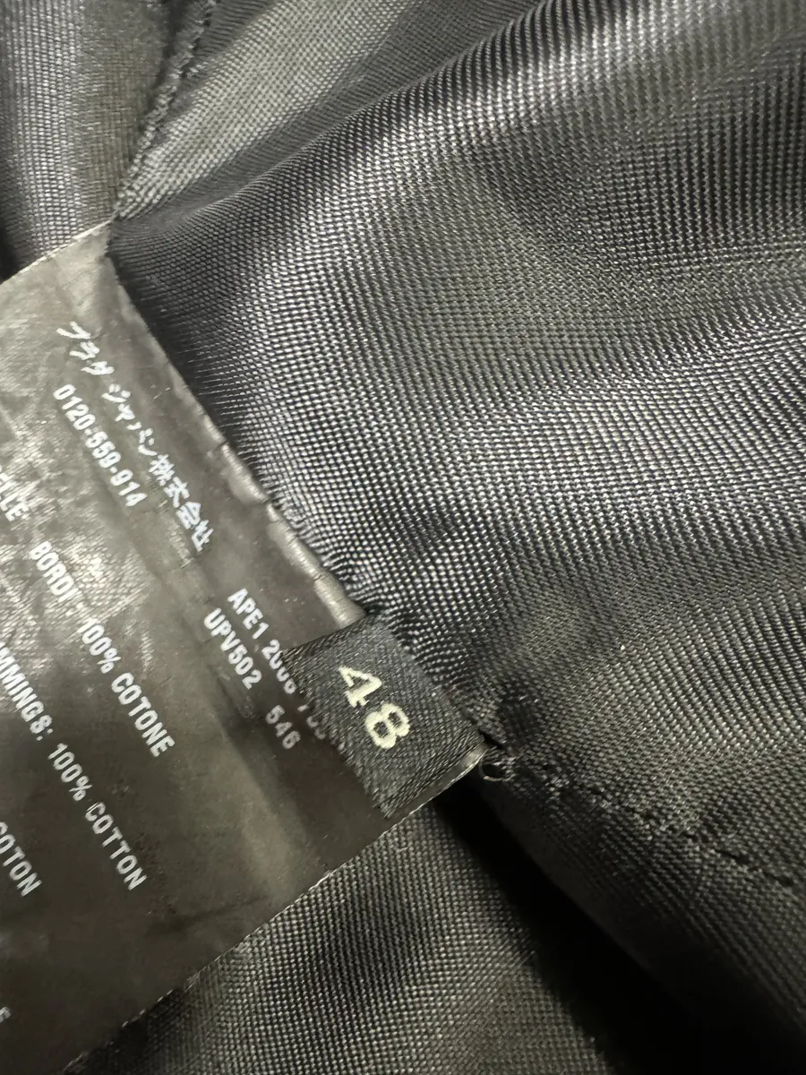 2000s Prada Black Pure Premium Lamb Leather Jacket - Image 9