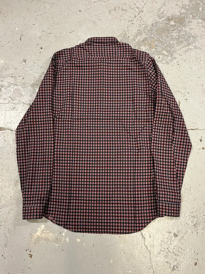 2000s Prada Black & Red Checkered Shirt - Image 5