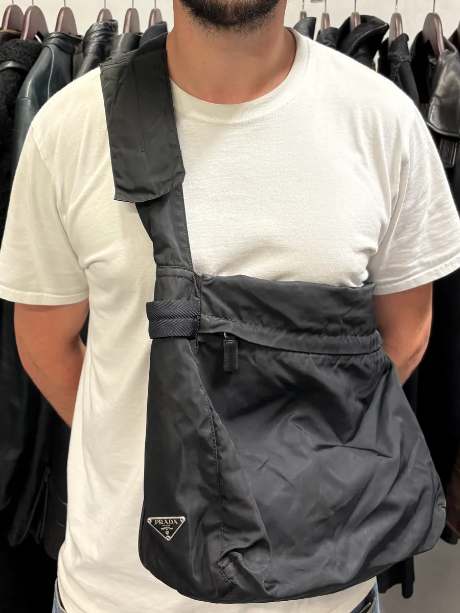 2000s Prada Black Shoulder Bag