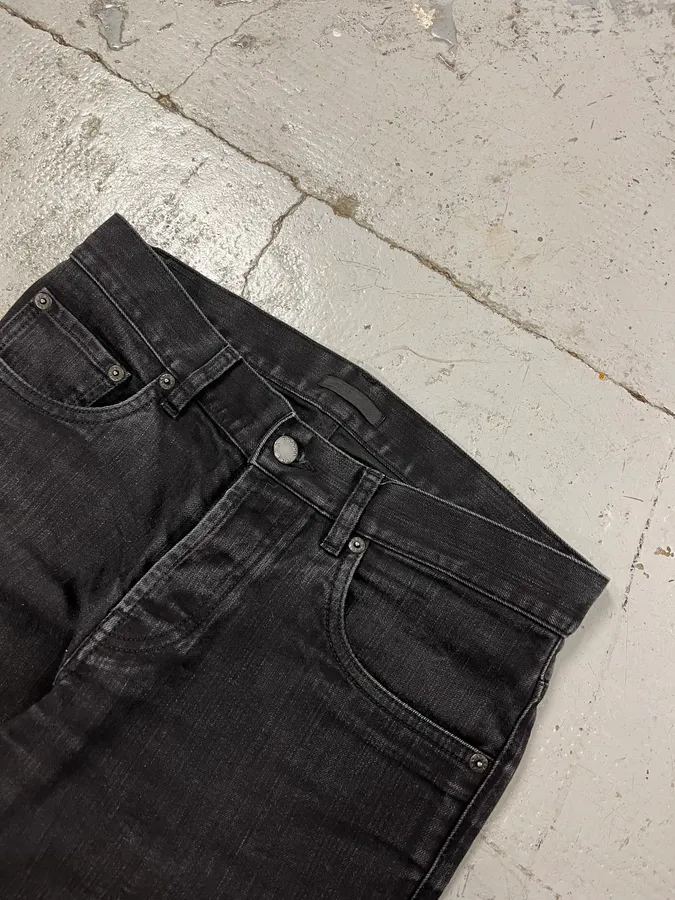 2000s Prada Black Slim Denim Jeans - Image 6