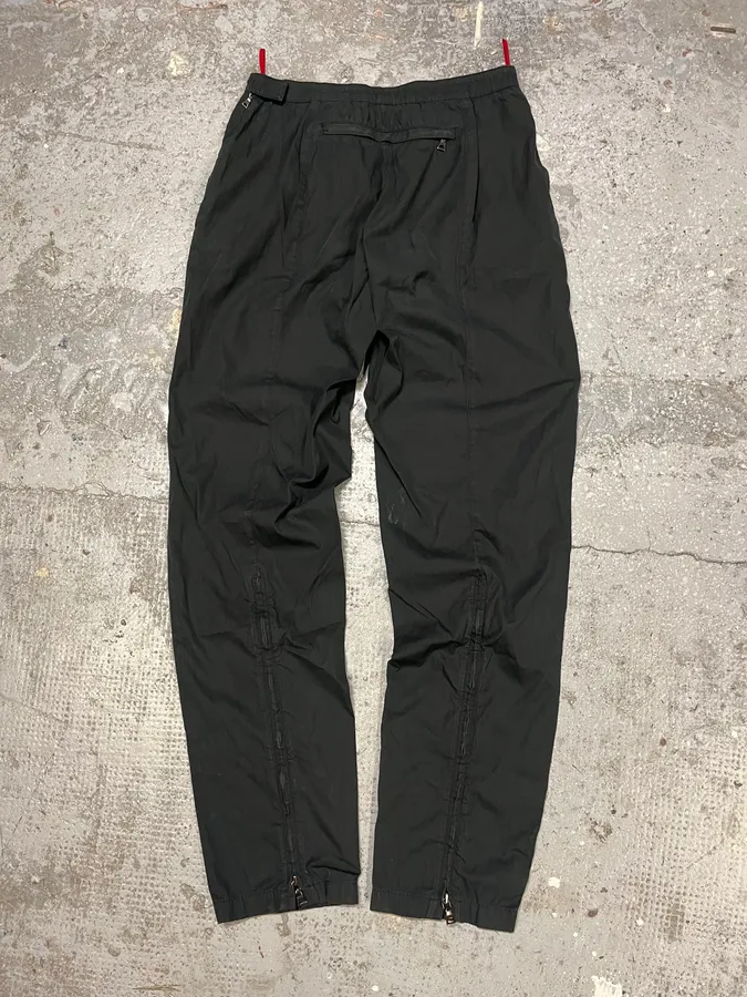 2000s Prada Black Tactical Linea Rossa Sport Pants - Image 8