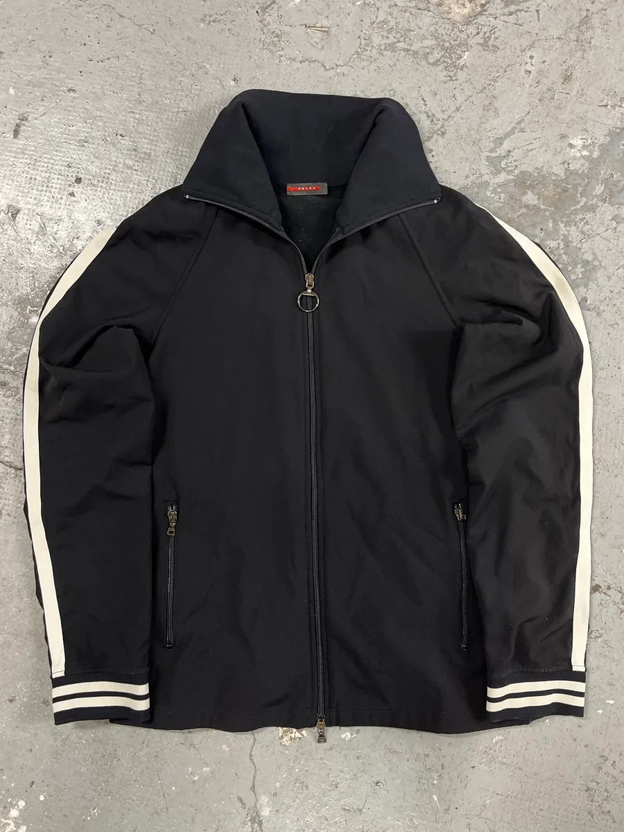 2000s Prada Black Tracksuit Jacket