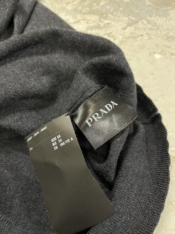 2000s Prada Black Tracksuit Jacket - Image 10
