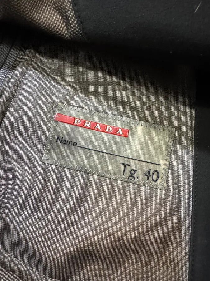 2000s Prada Black Trench Raincoat Jacket - Image 8