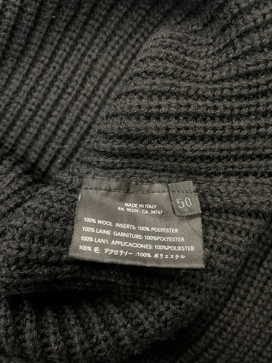 2000s Prada Black Wool Italian Turtleneck - Image 12