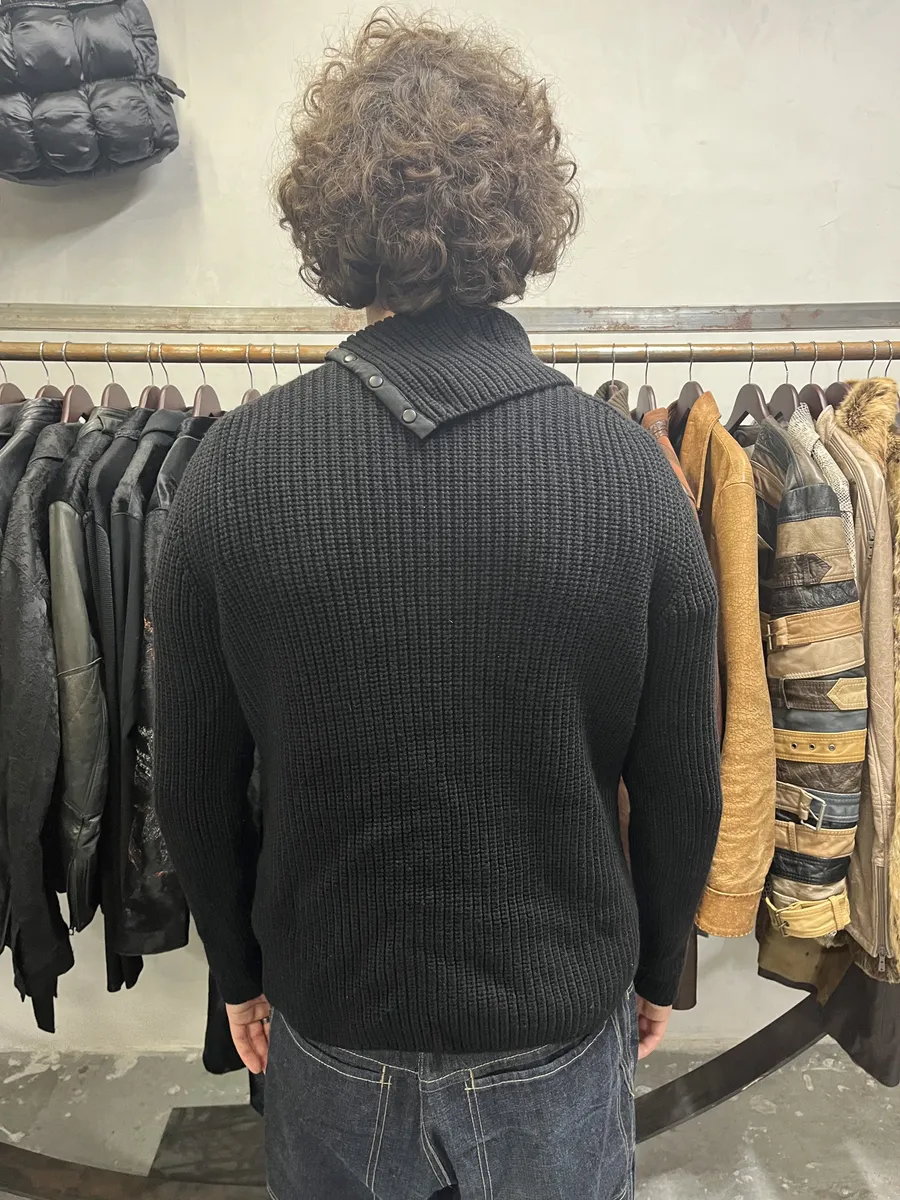 2000s Prada Black Wool Italian Turtleneck - Image 3
