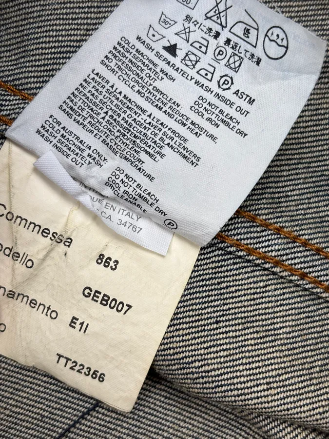 2000s Prada Blue Denim Buttoned Denim Jacket - Image 13