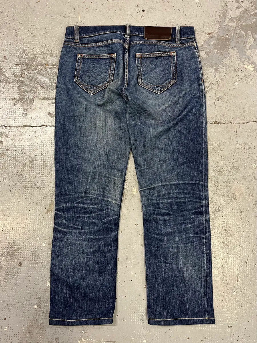 2000s Prada Blue Faded Denim Jeans - Image 3