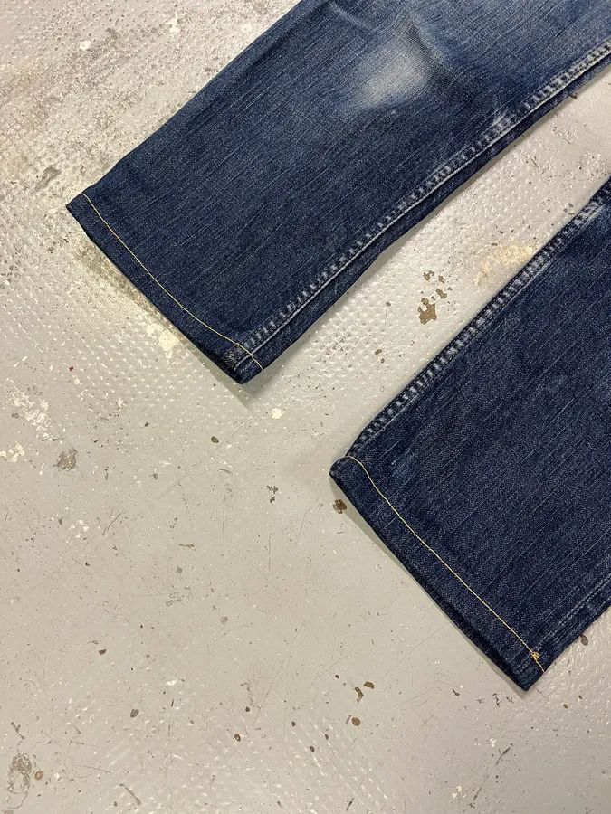 2000s Prada Blue Faded Denim Jeans - Image 4