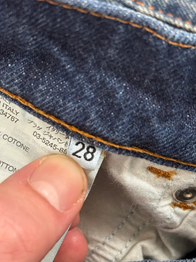 2000s Prada Blue Faded Denim Jeans - Image 11