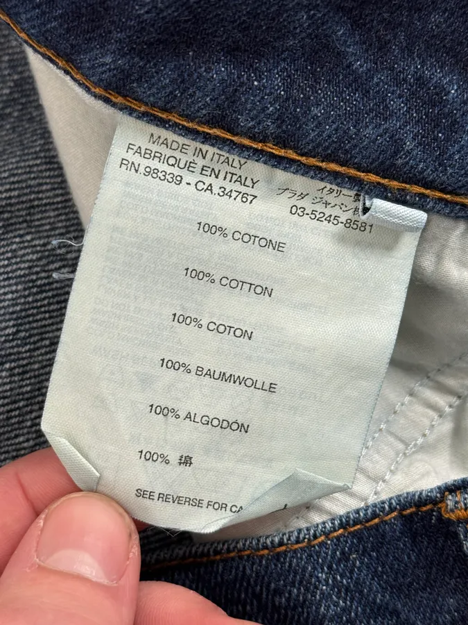 2000s Prada Blue Faded Denim Jeans - Image 12