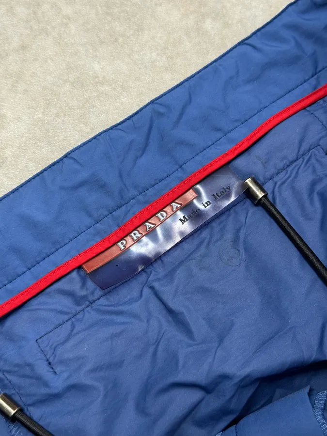 2000s Prada Blue Linea Rossa Ski Pants - Image 12
