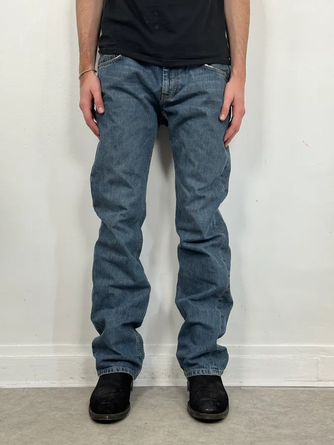 2000s Prada Blue Regular Denim Jeans