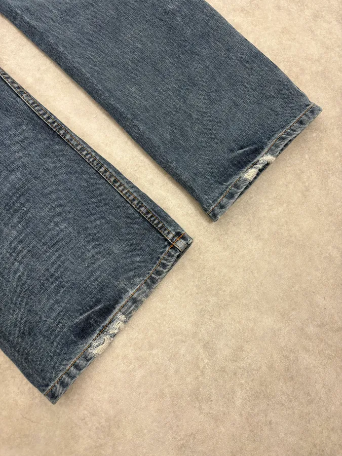 2000s Prada Blue Regular Denim Jeans - Image 9