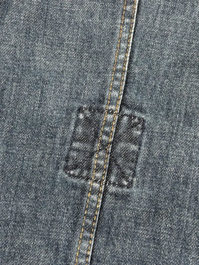 2000s Prada Blue Rock Denim Jacket - Image 10