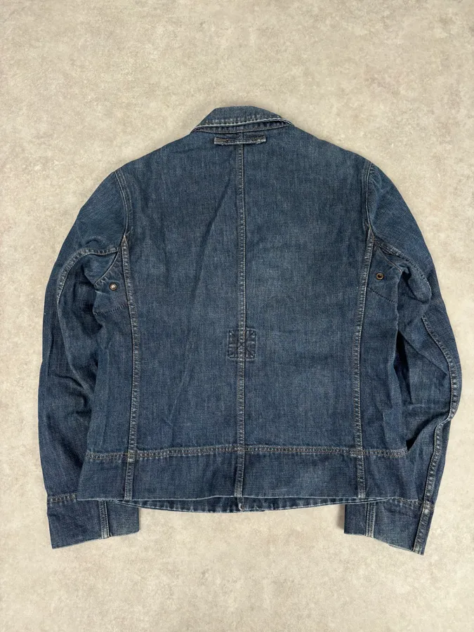 2000s Prada Blue Rock Denim Jacket - Image 5
