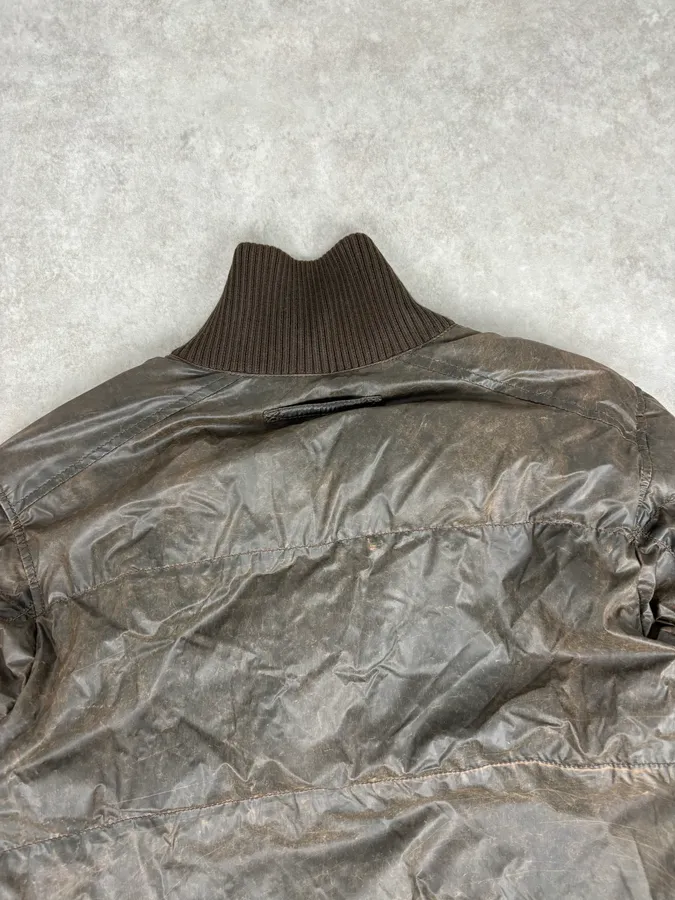 2000s Prada Brown Effect Puffer Jacket - Image 6