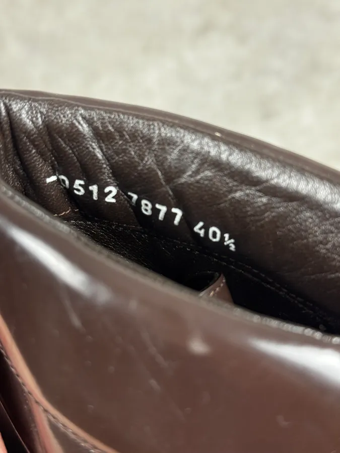 2000s Prada Brown Leather Boots - Image 6