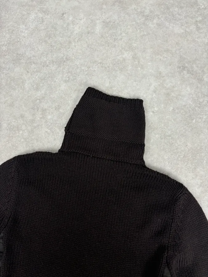 2000s Prada Brown Wool Turtleneck Sweater - Image 4