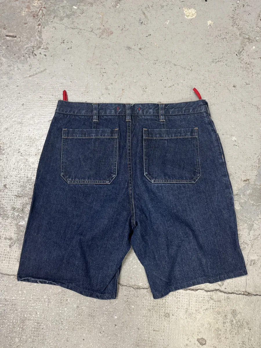 2000s Prada Brut Denim Shorts - Image 2