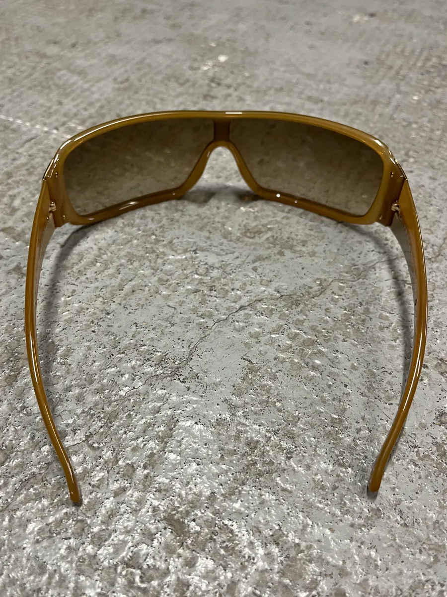 2000s Prada Camel Sunglasses - Image 2