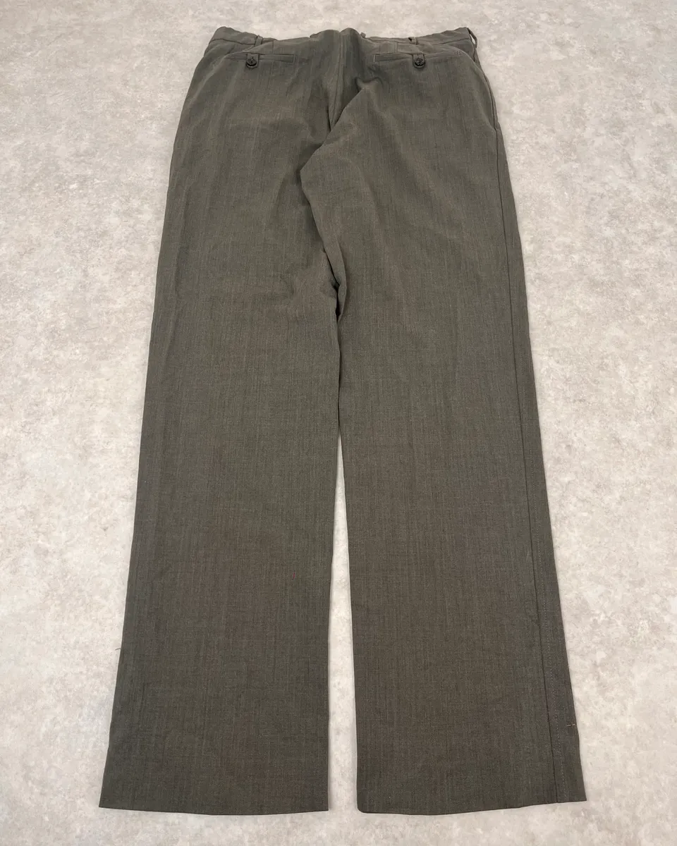 2000s Prada Classic Grey Relaxed Pants - Image 8