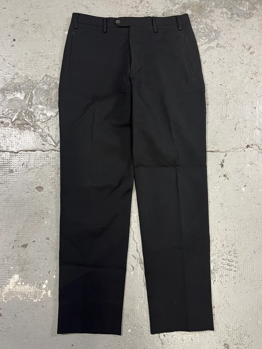 2000s Prada Cozy Tailored Black Pants - Image 4