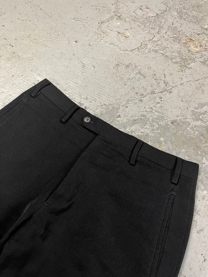2000s Prada Cozy Tailored Black Pants - Image 5