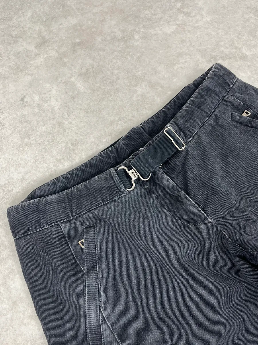 2000s Prada Dark Grey Cargo Pants - Image 6