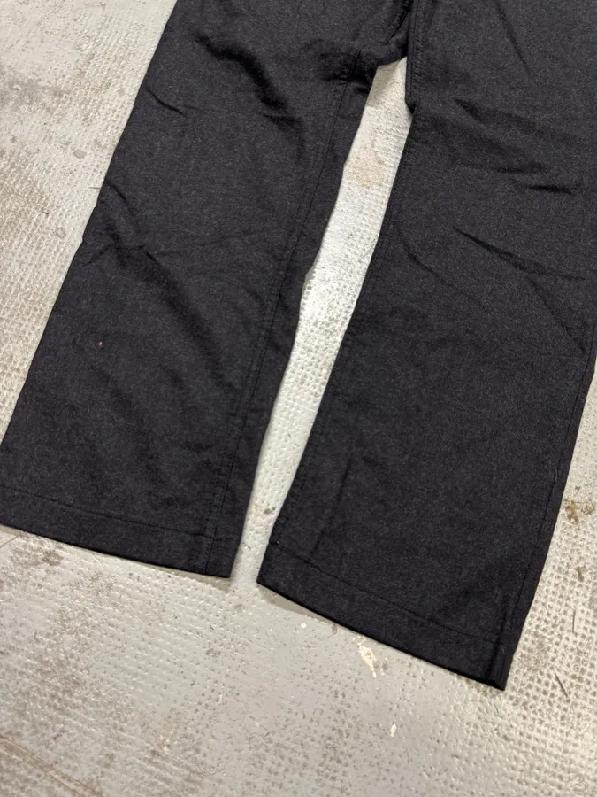 2000s Prada Dark Grey Wool Pants - Image 4