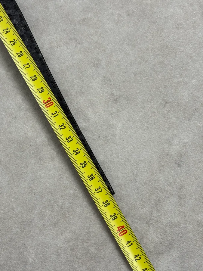 2000s Prada Double Wrap Dark Leather Bracelet - Image 8