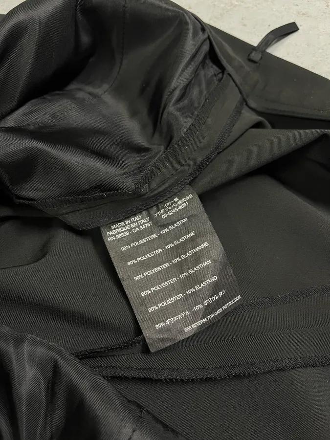 2000s Prada Elegant Black Tailored Pants - Image 11