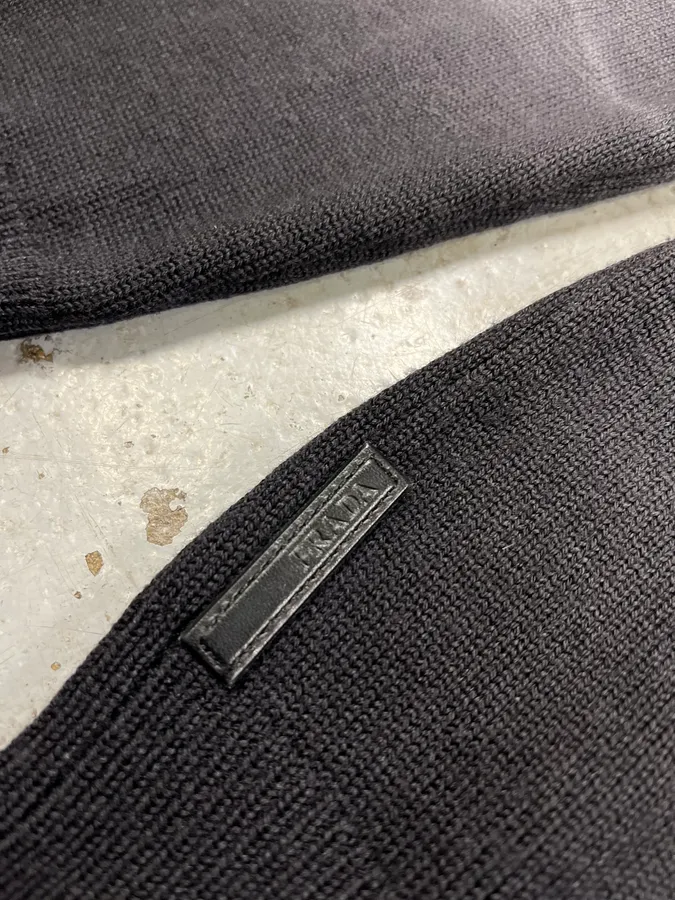 2000s Prada Faded Grey Turtleneck - Image 8
