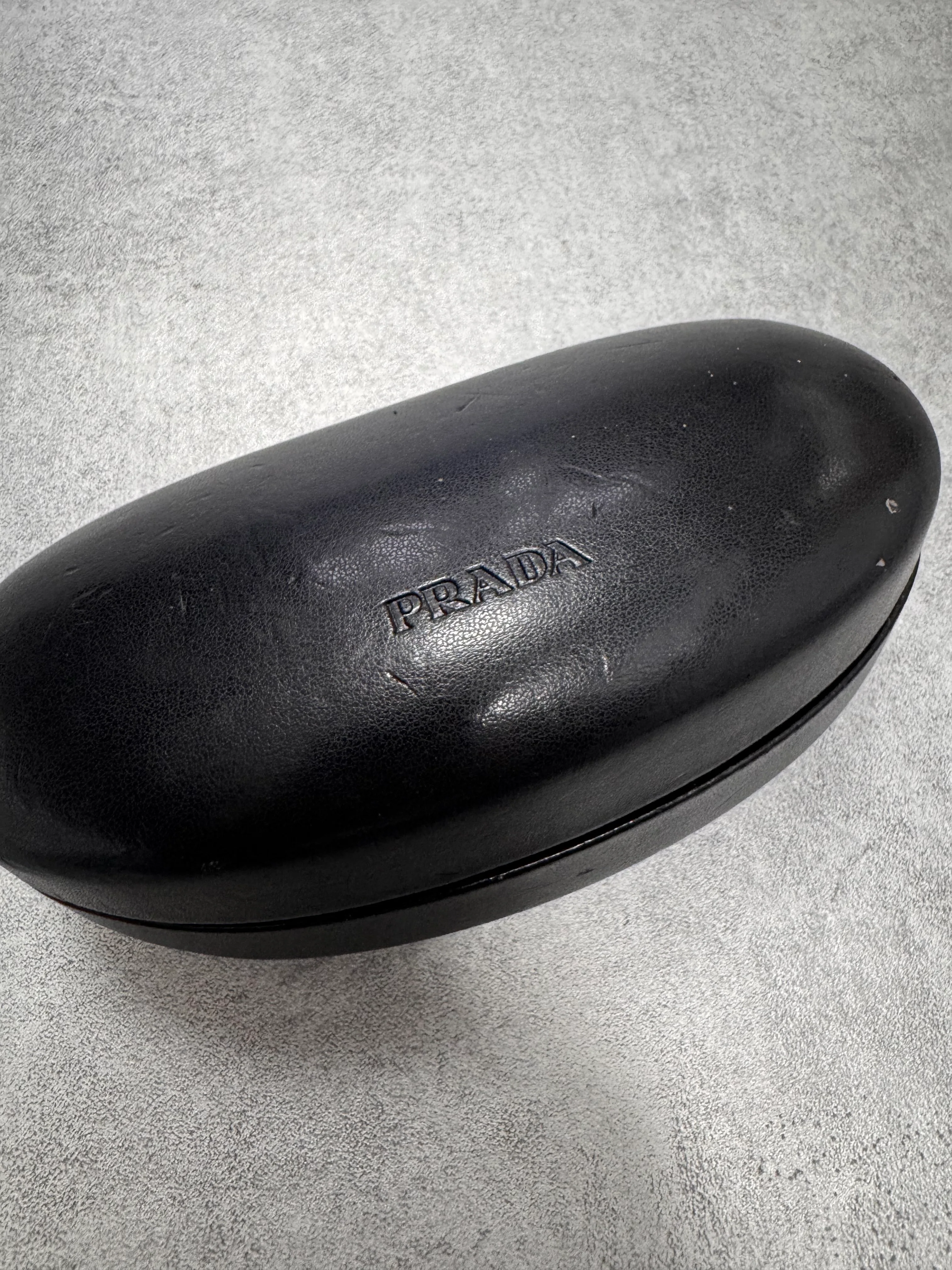 2000s Prada Google Golden Curved Sunglasses - Image 9